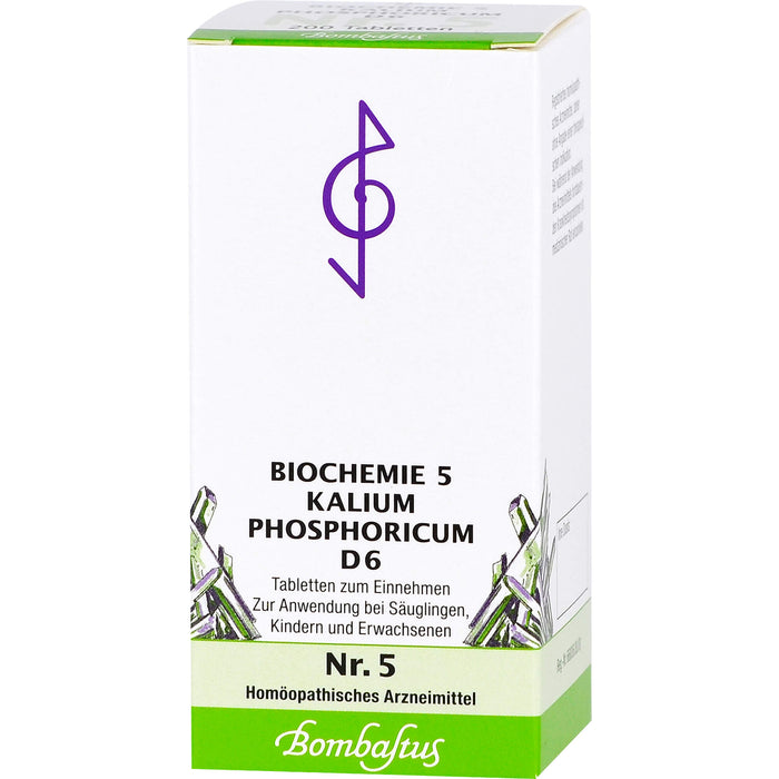 Bombastus Biochemie 5 Kalium phosphoricum D6 Tabletten, 200 pcs. Tablets