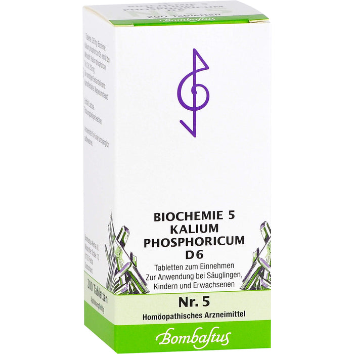 Bombastus Biochemie 5 Kalium phosphoricum D6 Tabletten, 200 pcs. Tablets