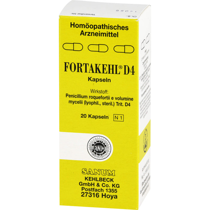 SANUM-KEHLBECK Fortakehl D4 Kapseln, 20 St. Kapseln