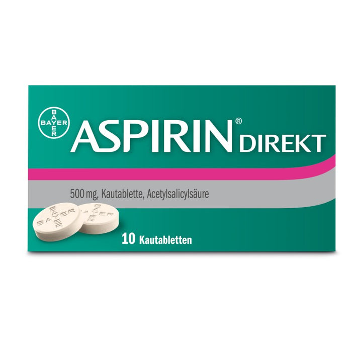 ASPIRIN Direkt Kautabletten, 10 pc Tablettes