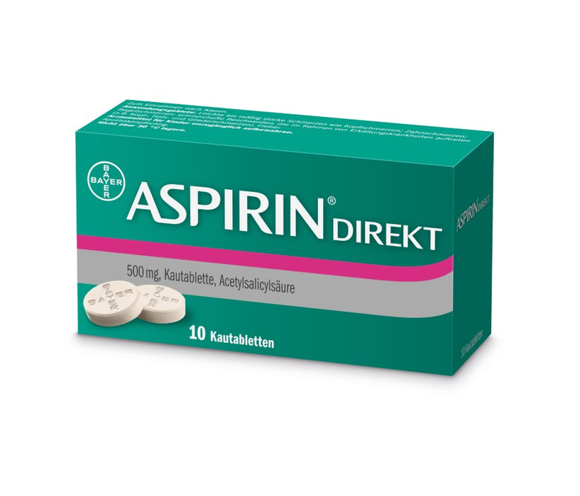 ASPIRIN Direkt Kautabletten, 10 pc Tablettes