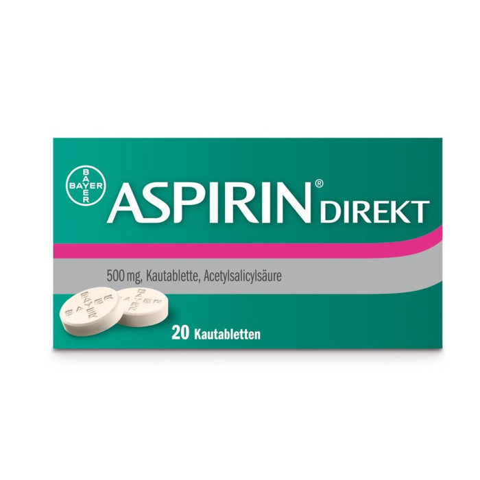 ASPIRIN Direkt Kautabletten, 20 pc Tablettes