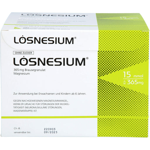 LÖSNESIUM Brausegranulat bei Magnesiummangel, 50 St. Beutel
