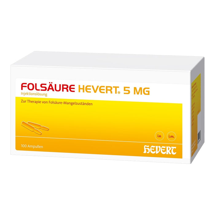 Folsäure Hevert 5 mg, 100 St. Ampullen