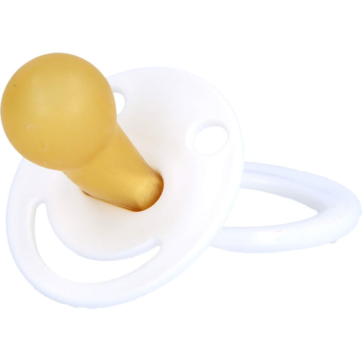 DR. JUNGHANS Beruhigungssauger kirschform Latex weiß, 1 St. Vorrichtung