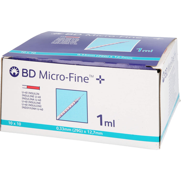 BD Micro-Fine U 40 Insulinspritzen 12,7 mm, 100 St. Spritzen