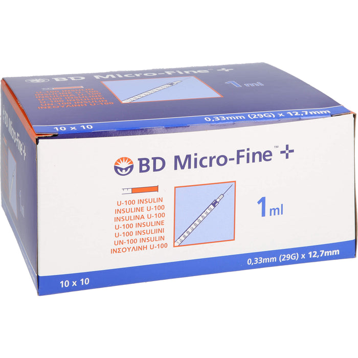 BD Micro-Fine+ U 100 Insulinspritzen 12,7 mm, 100 pcs. Syringes