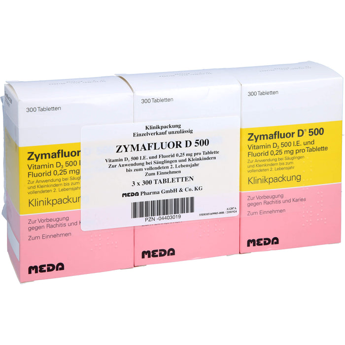 Zymafluor D 500 Tabletten zur Vorbeugung gegen Rachitis und Karies, 900 pcs. Tablets