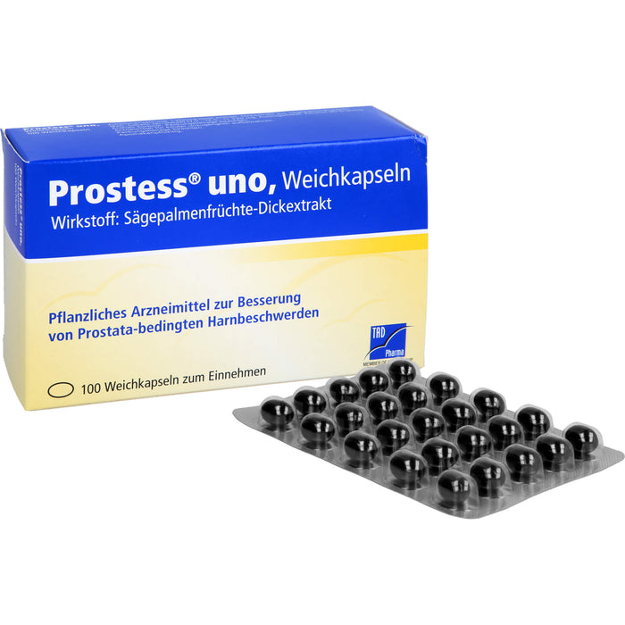 TAD Pharma Prostess uno Weichkapseln zur Besserung von prostatabedingten Harnbeschwerden, 100 pcs. Capsules
