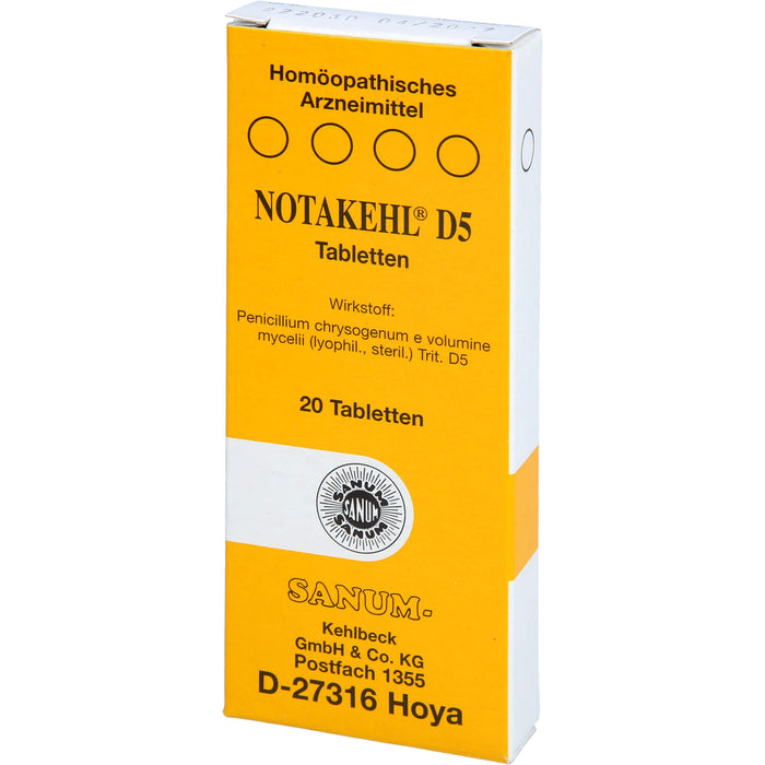 SANUM-KEHLBECK Notakehl D5 Tabletten, 20 pc Tablettes