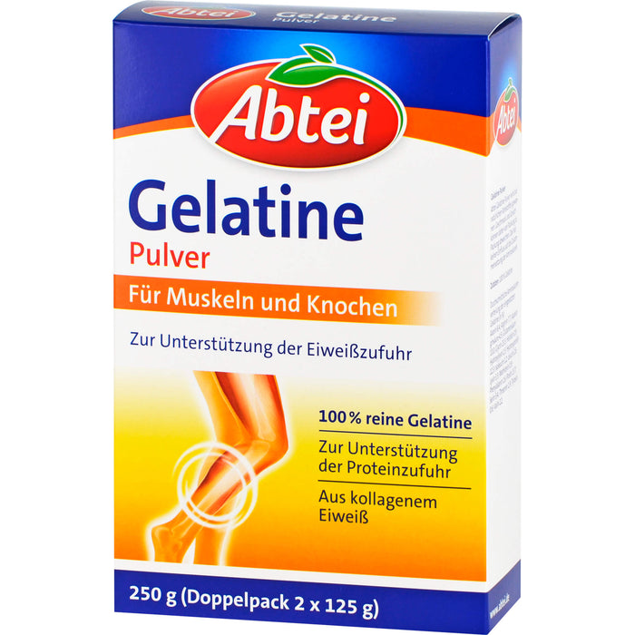 Abtei Gelatine Plus Pulver für Muskeln und Knochen, 250 g Poudre