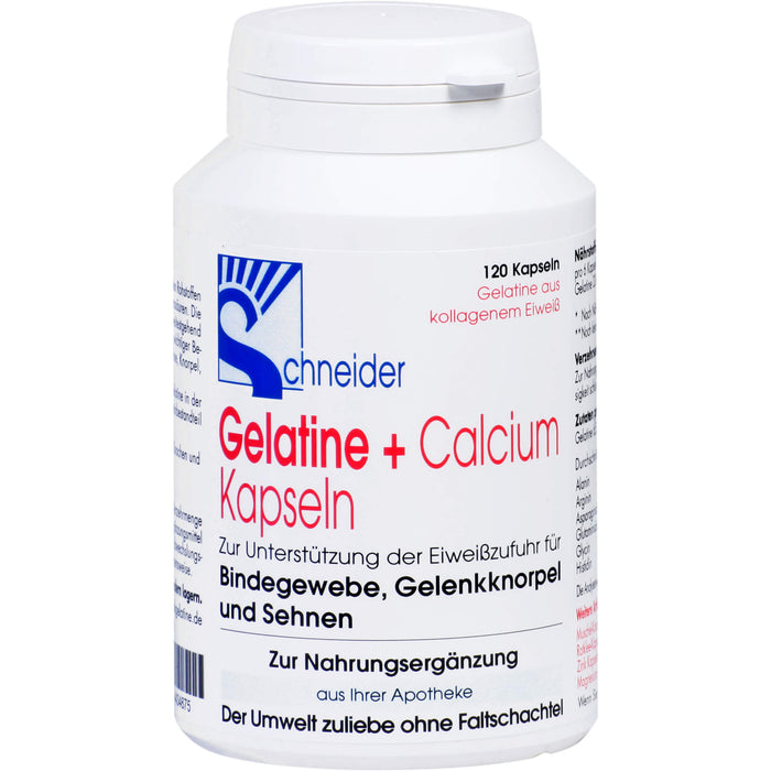 Schneider Gelatine + Calcium Kapseln, 120 St. Kapseln