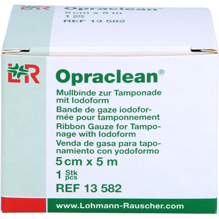 Opraclean Mullbinde zur Tamponade 5 cm x 5 m, 1 St. Tamponaden
