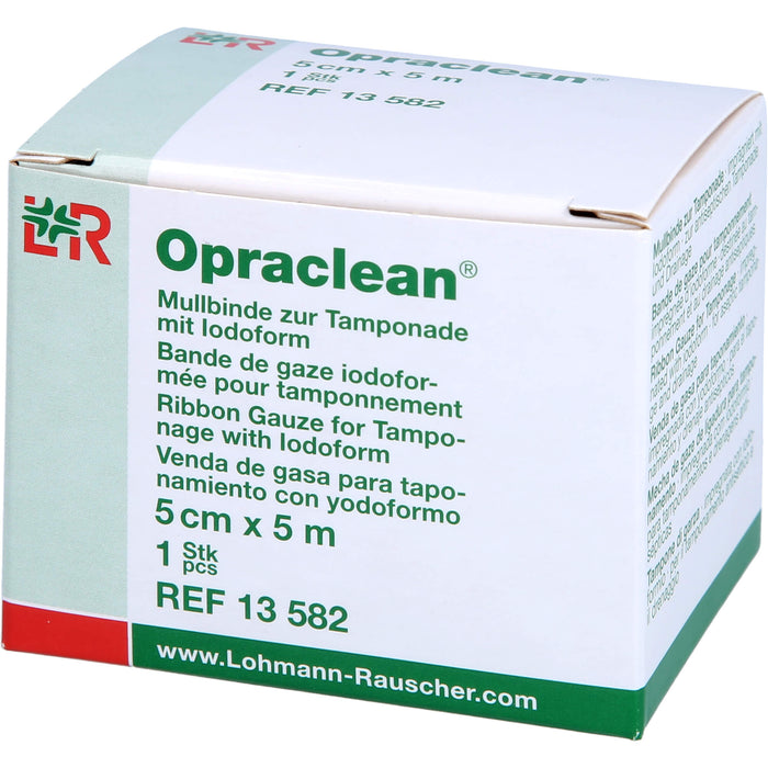 Opraclean Mullbinde zur Tamponade 5 cm x 5 m, 1 pc Tamponnades