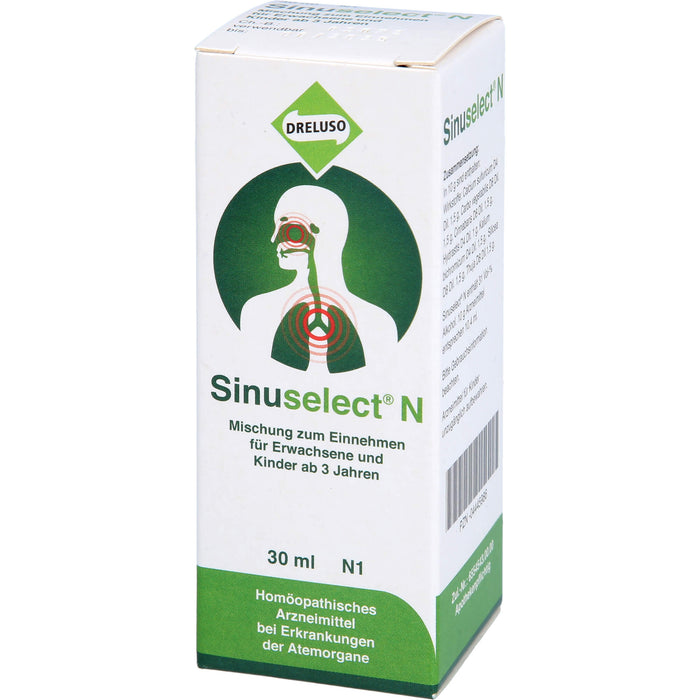 Sinuselect N Mischung bei Erkrankungen der Atemorgane, 30 ml Solution