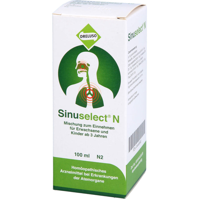 Sinuselect N Mischung bei Erkrankungen der Atemorgane, 100 ml Solution