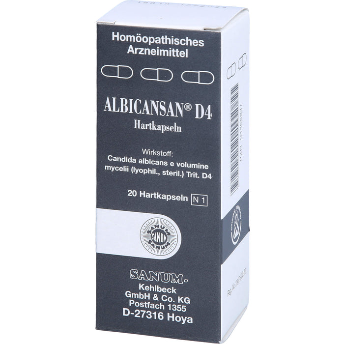 SANUM-KEHLBECK Albicansan D4 Kapseln, 20 pcs. Capsules