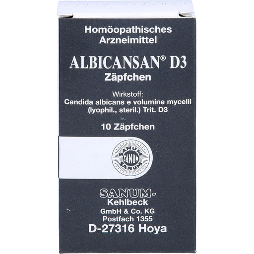 SANUM-KEHLBECK Albicansan D3 Zäpfchen, 10 St. Zäpfchen