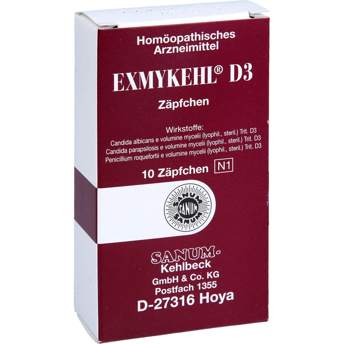 SANUM-KEHLBECK Exmykehl D3 Zäpfchen, 10 pcs. Suppositories