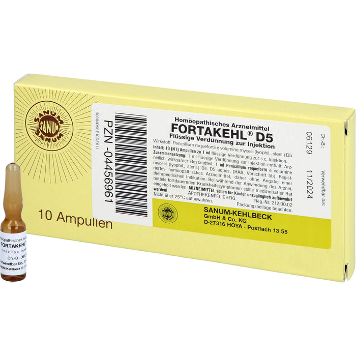 SANUM-KEHLBECK Fortakehl D5 flüssige Verdünnung, 10 pc Ampoules