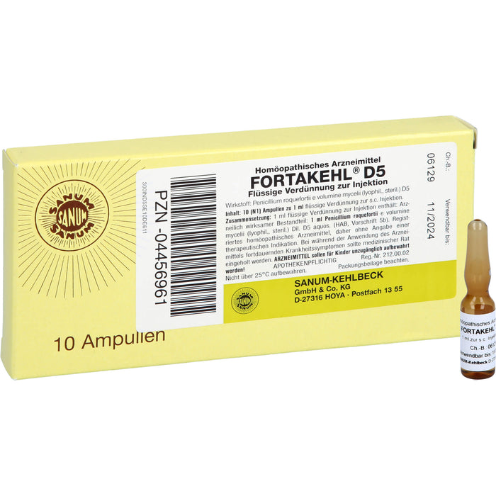 SANUM-KEHLBECK Fortakehl D5 flüssige Verdünnung, 10 pc Ampoules