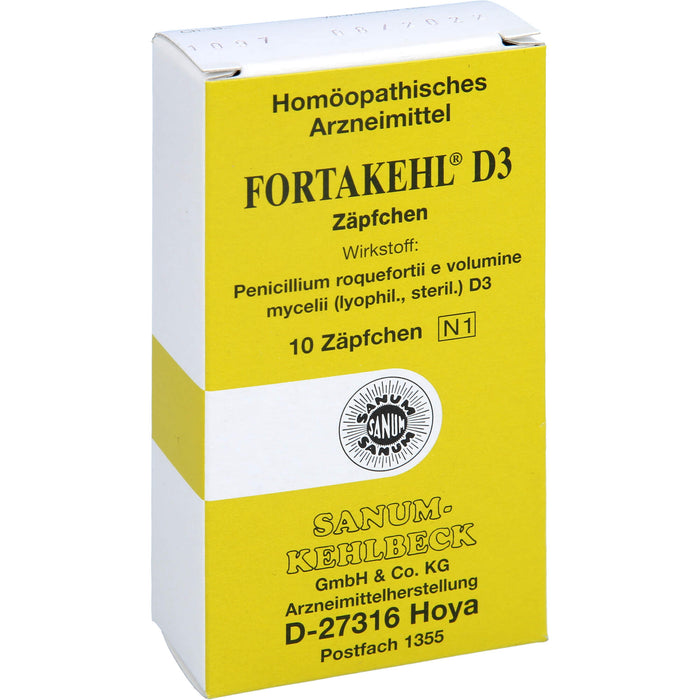 SANUM-KEHLBECK Fortakehl D3 Zäpfchen, 10 pcs. Suppositories