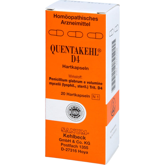 SANUM-KEHLBECK Quentakehl D4 Hartkapseln, 20 St. Kapseln