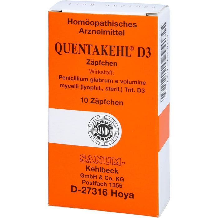 SANUM-KEHLBECK Quentakehl D3 Zäpfchen, 10 pc Suppositoires