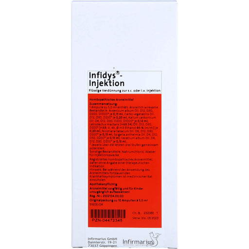 Infidys Injektion flüssige Verdünnung, 10 St. Ampullen