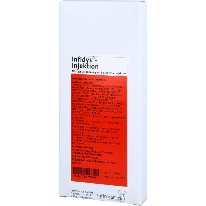 Infidys Injektion flüssige Verdünnung, 10 pcs. Ampoules