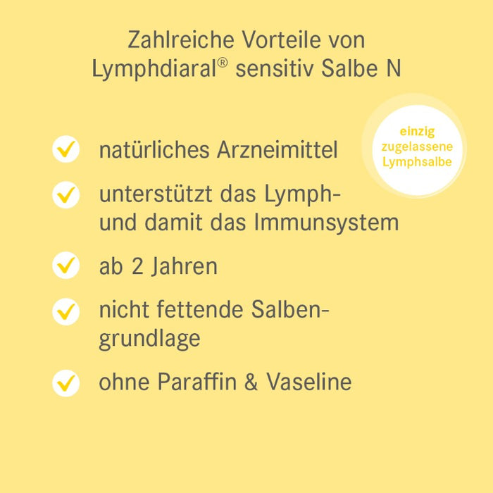 Lymphdiaral sensitiv Salbe N, 100 g Ointment