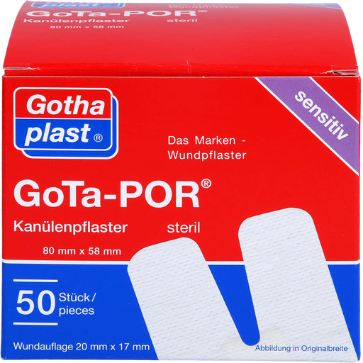 GoTa-POR Kanülenpflaster steril 80mmx58mm, 50 St PFL