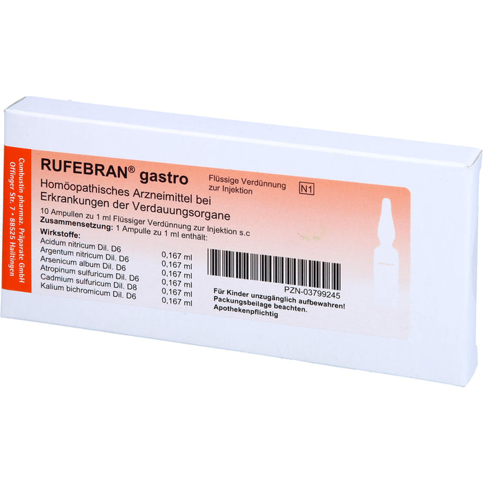RUFEBRAN® gastro, Flüssige Verdünnung zur Injektion, 10 St AMP
