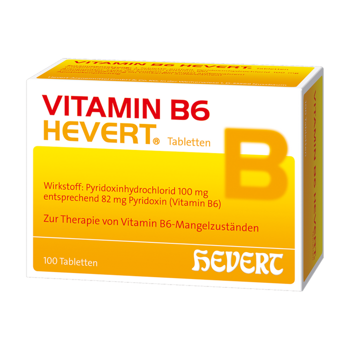 Vitamin B6 Hevert zur Therapie von Vitamin B6-Mangelzuständen, 100 pc Tablettes