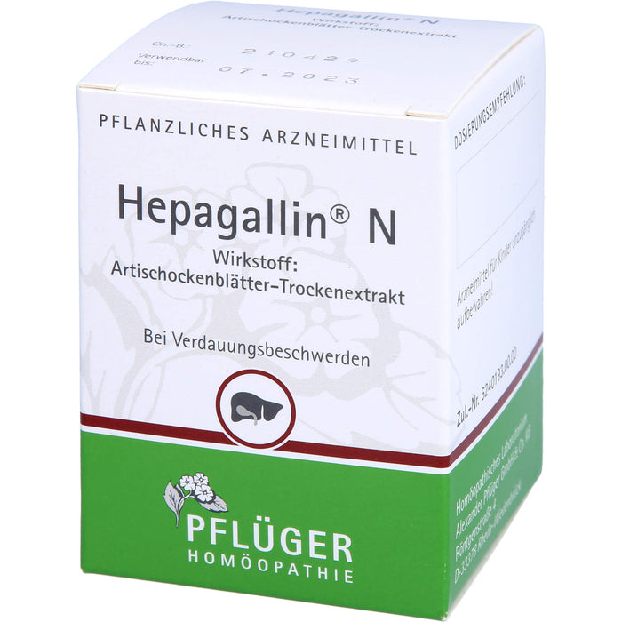 Pflüger Hepagallin N Dragees bei Verdauungsbeschwerden, 100 pc Tablettes