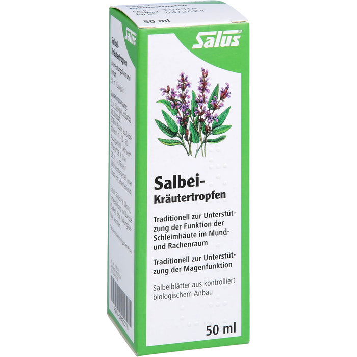 Salus Salbei-Kräutertropfen für Mund und Rachen, 50 ml Solution