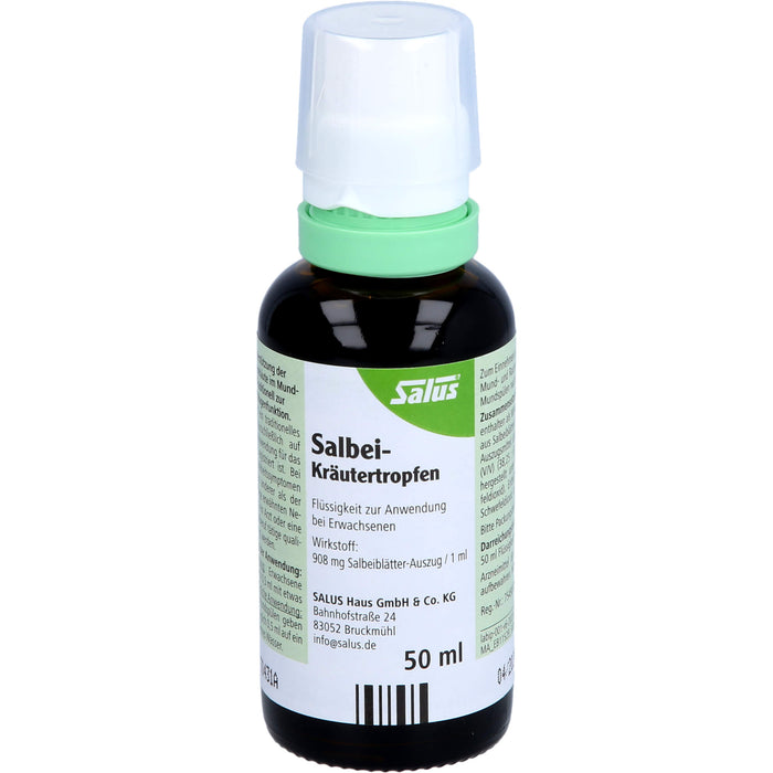Salus Salbei-Kräutertropfen für Mund und Rachen, 50 ml Lösung