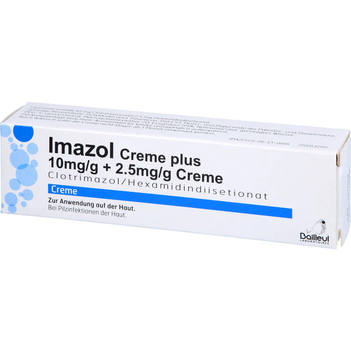 Imazol Creme plus 10mg/g + 2.5mg/g Creme bei Pilzinfektionen der Haut, 25 g Crème