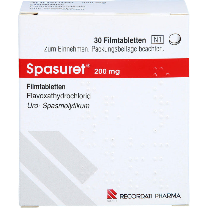 Spasuret 200 mg Filmtabletten zur Behandlung von häufigem Wasserlassen, 30 St. Tabletten