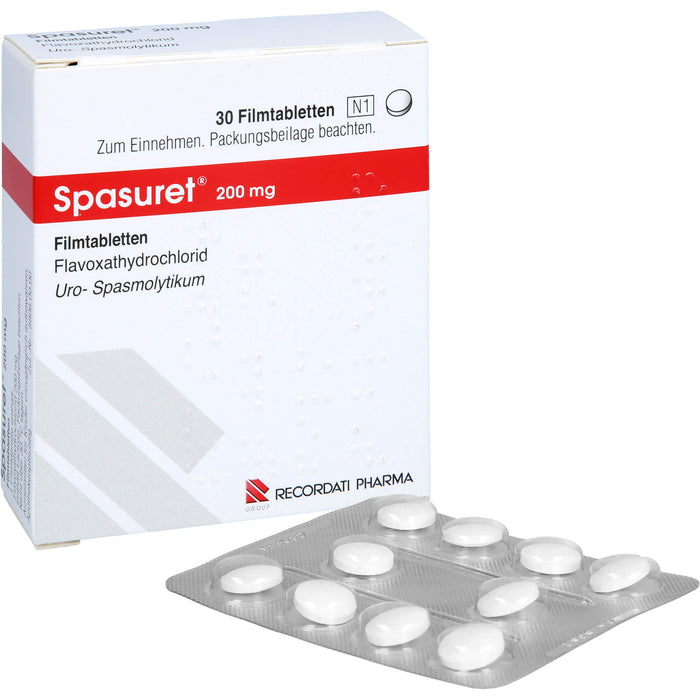 Spasuret 200 mg Filmtabletten zur Behandlung von häufigem Wasserlassen, 30 St. Tabletten
