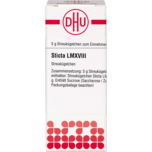 Sticta LM XVIII DHU Globuli, 5 g Globuli