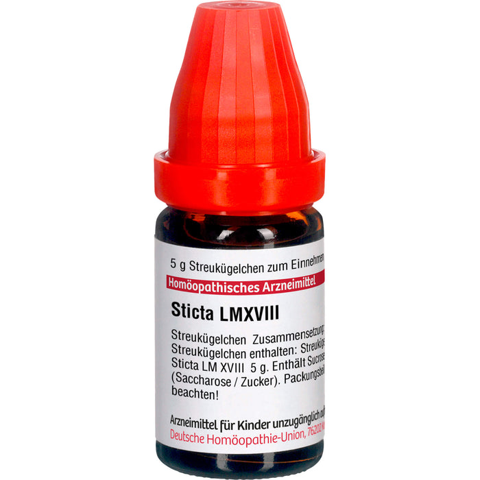 Sticta LM XVIII DHU Globuli, 5 g Globules