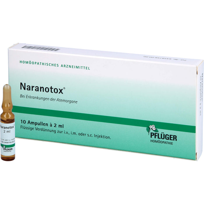 Naranotox Ampullen bei Erkrankungen der Atemorgane, 10 pcs. Ampoules