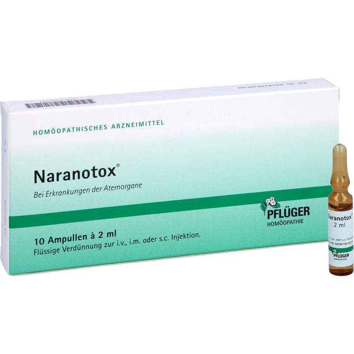 Naranotox Ampullen bei Erkrankungen der Atemorgane, 10 pc Ampoules
