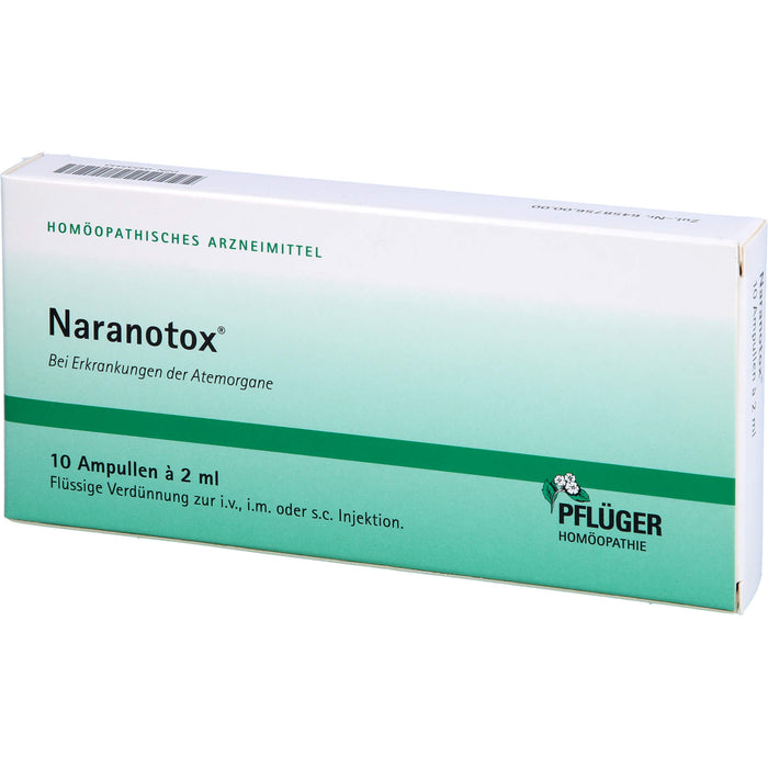 Naranotox Ampullen bei Erkrankungen der Atemorgane, 10 pc Ampoules