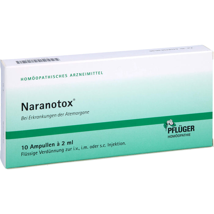 Naranotox Ampullen bei Erkrankungen der Atemorgane, 10 pc Ampoules