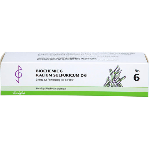 Biochemie 6 Kalium sulfuricum Bombastus D6 Creme, 100 ml Creme