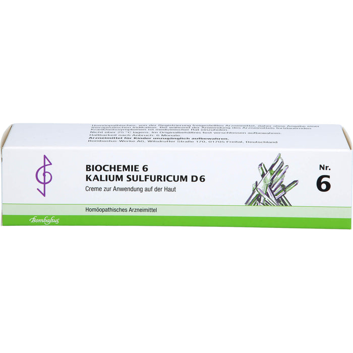 Biochemie 6 Kalium sulfuricum Bombastus D6 Creme, 100 ml Creme