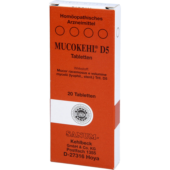 SANUM-KEHLBECK Mucokehl D5 Tabletten, 20 pcs. Tablets