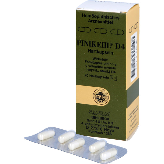 SANUM-KEHLBECK Pinikehl D4 Hartkapseln, 20 pcs. Capsules